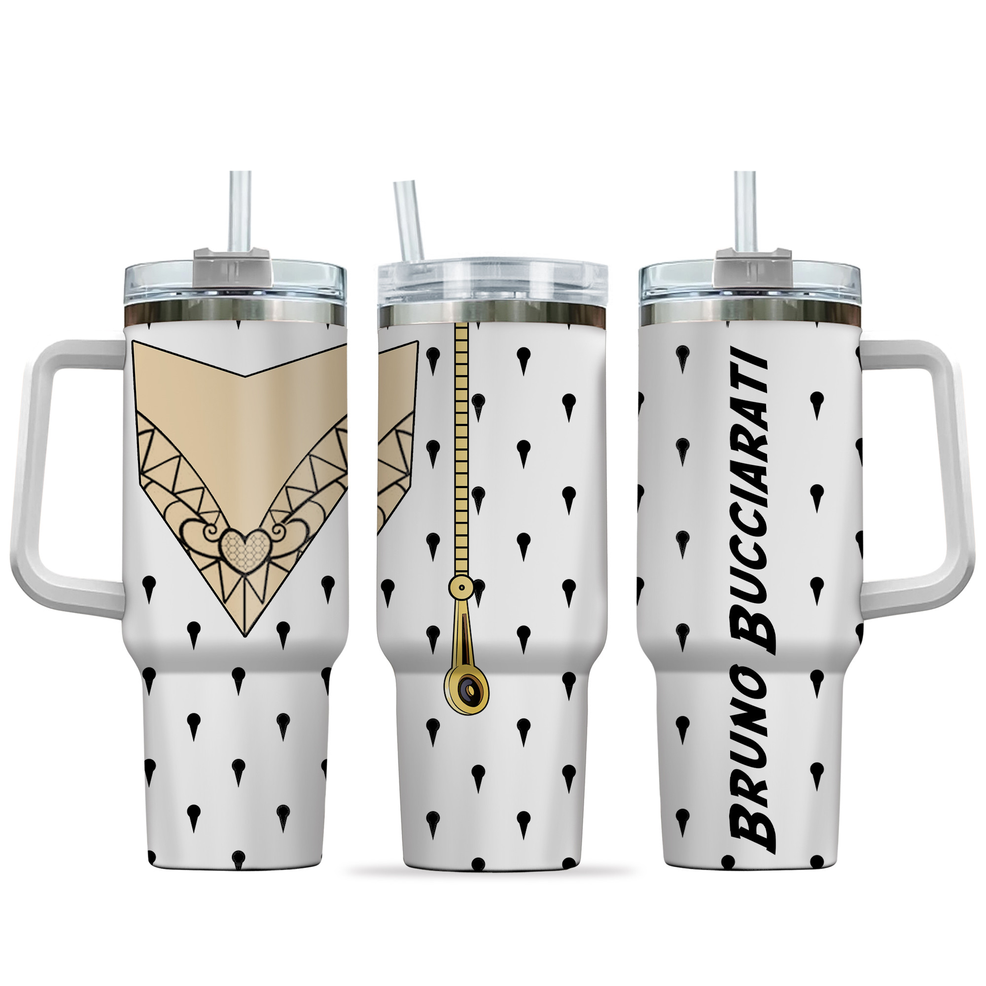 Bruno Bucciarati JoJo’s Bizarre Anime Custom Stanley Cup 40 oz 30 oz Tumbler With HandleTVC2301141
