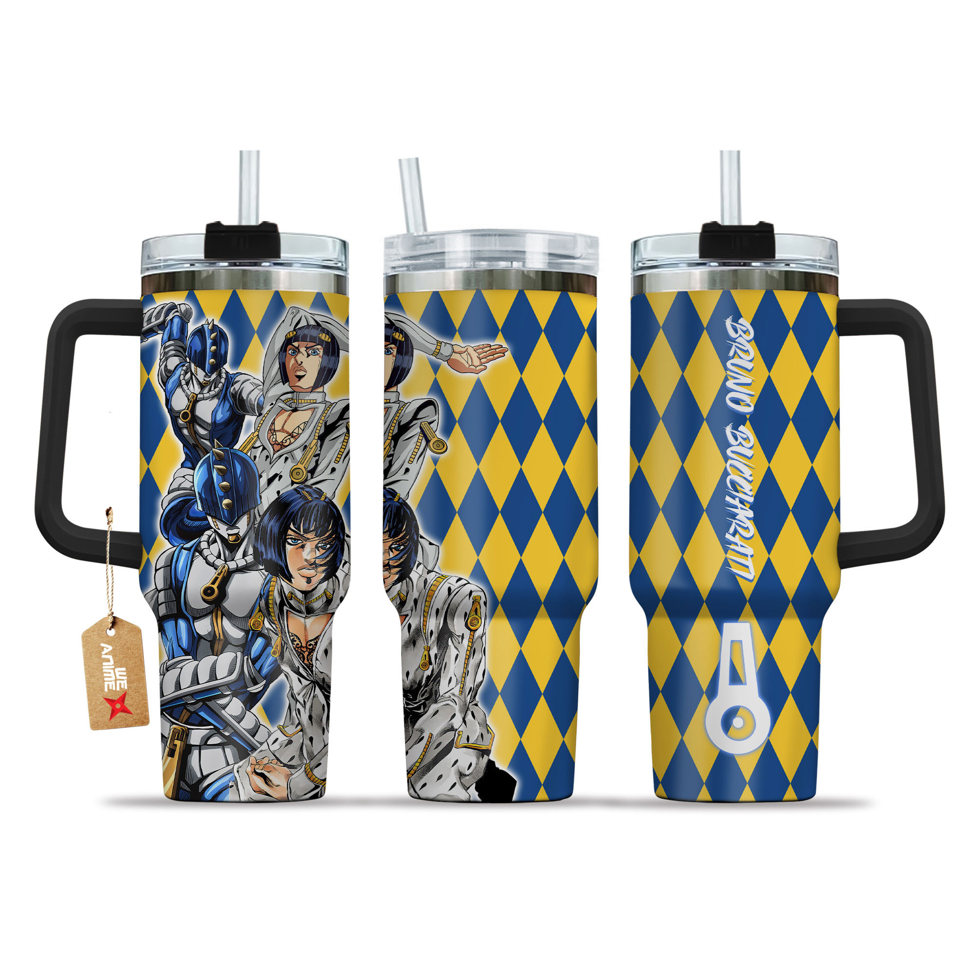 Bruno Bucciarati JoJo’s Bizarre Anime Custom Stanley Cup 40 oz 30 oz Tumbler With HandleTVC2301149