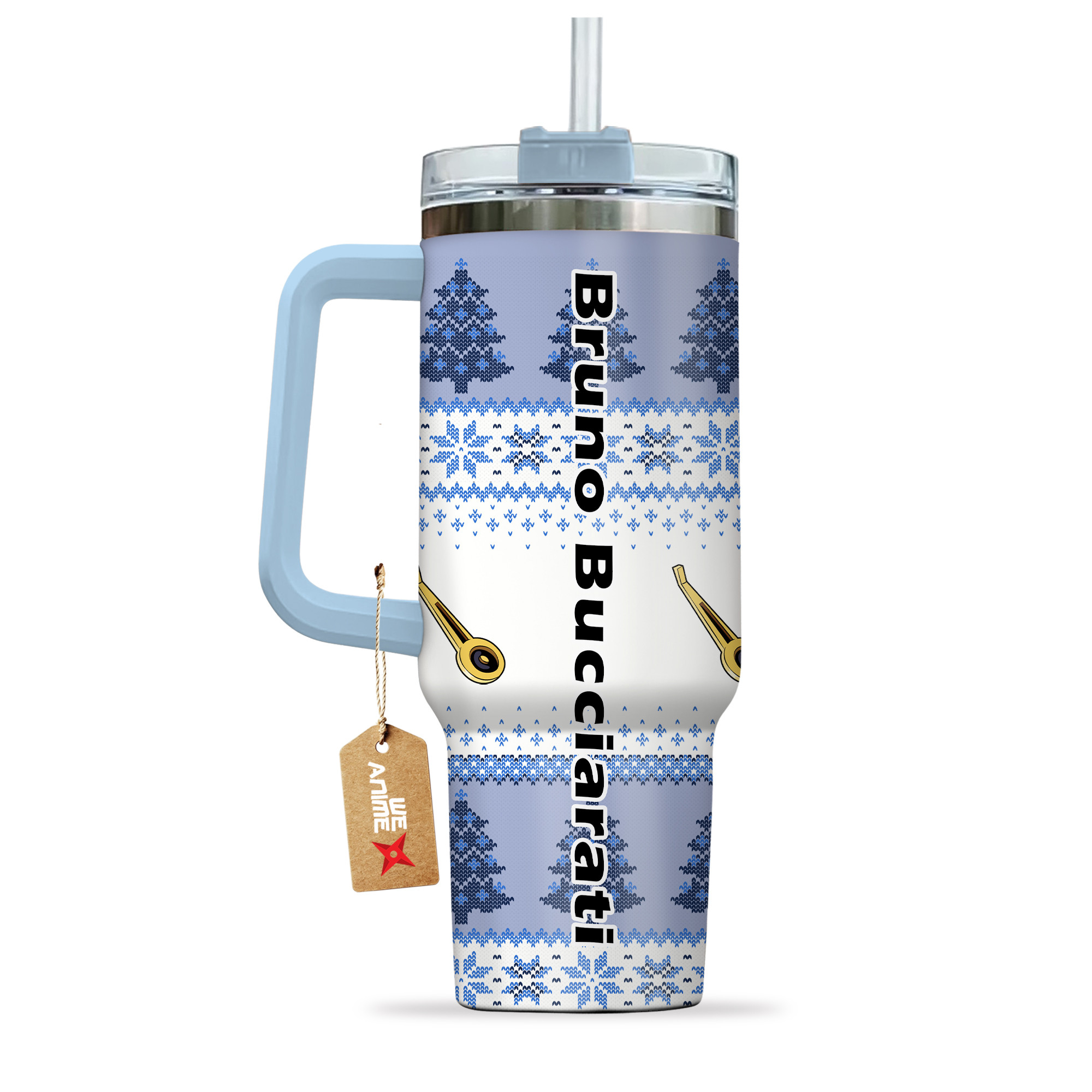 Bruno Bucciarati JoJo’s Bizarre Anime Custom Stanley Cup 40 oz 30 oz Tumbler With HandleTVC2301165 - Image 3