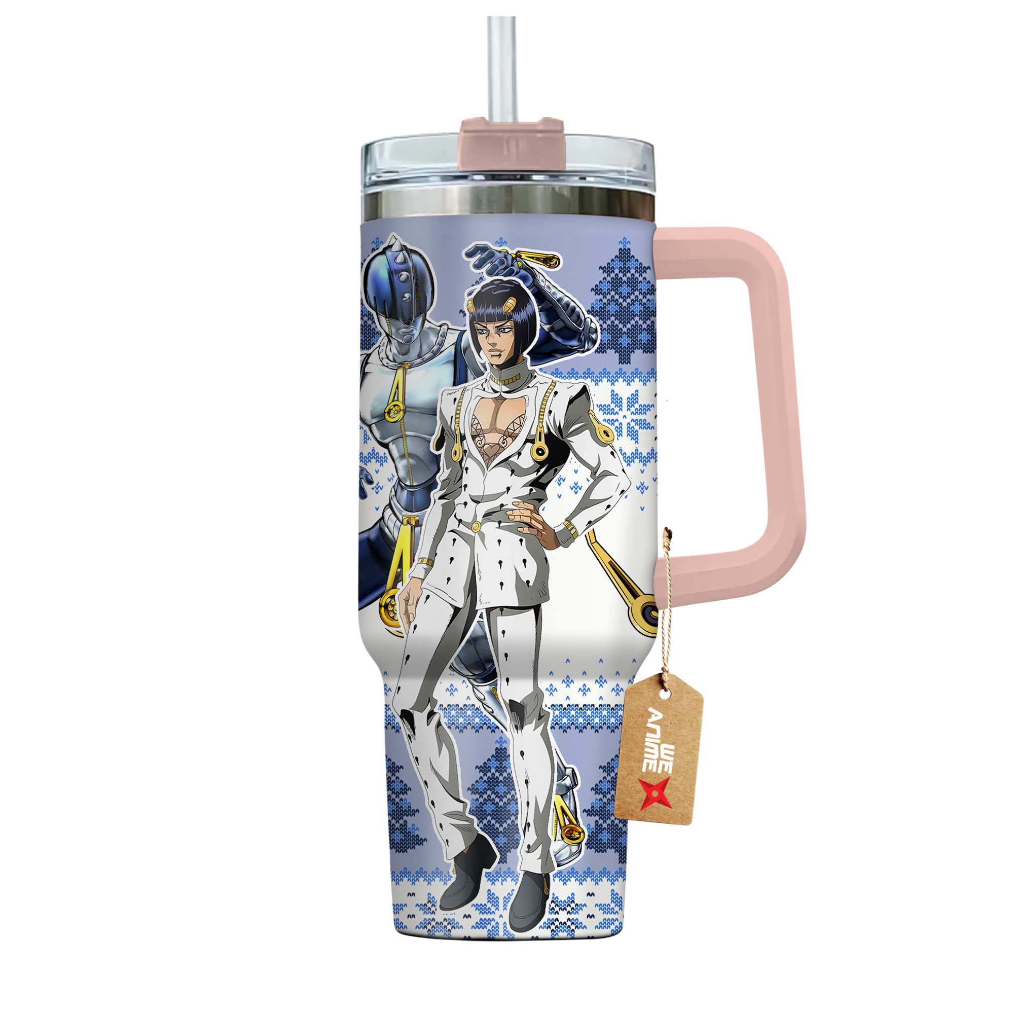 Bruno Bucciarati JoJo’s Bizarre Anime Custom Stanley Cup 40 oz 30 oz Tumbler With HandleTVC2301165 - Image 4