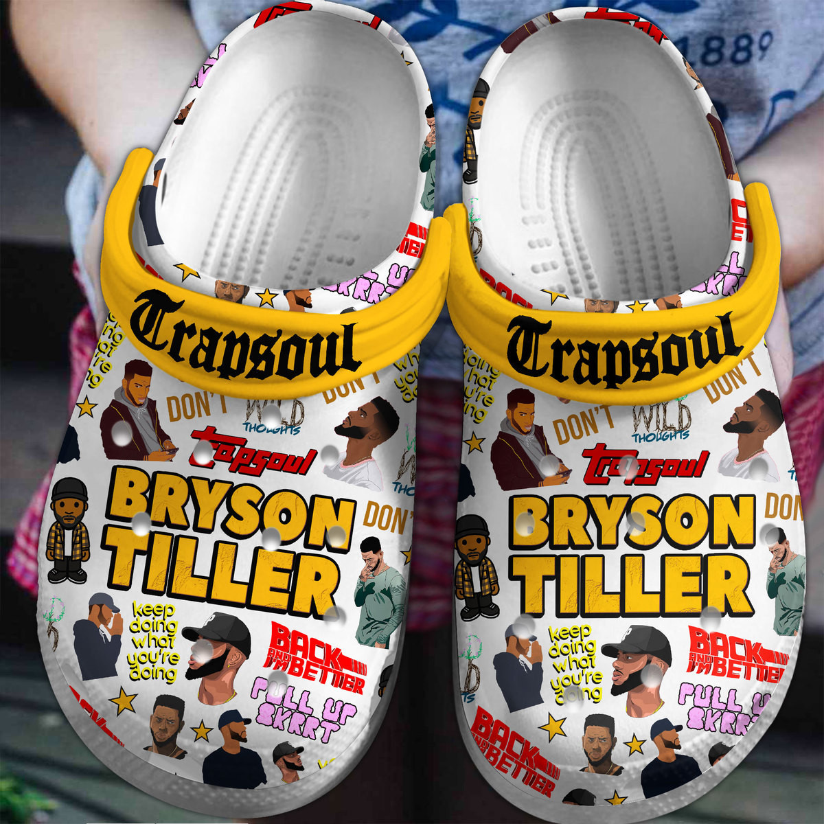 Bryson Tiller Music Crocs Crocband Clogs Shoes Comfortable For Men Women and Kids