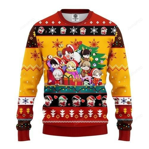 Bts Army Ugly Christmas Sweater Adult 3D Funny Matching for family