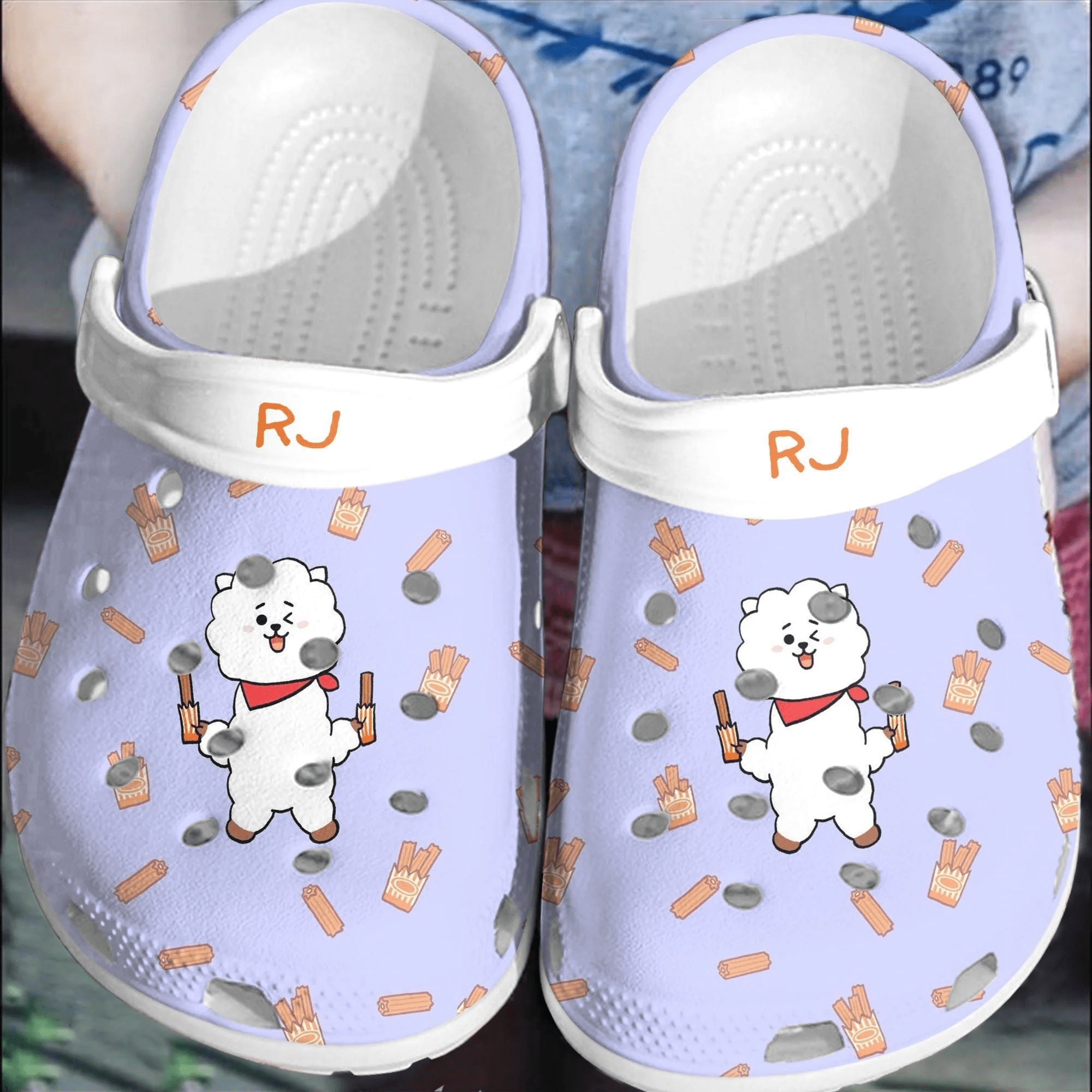 BTS Jungkook Pattern Crocs Comfortable Crocband Clogs Shoes For Men Women