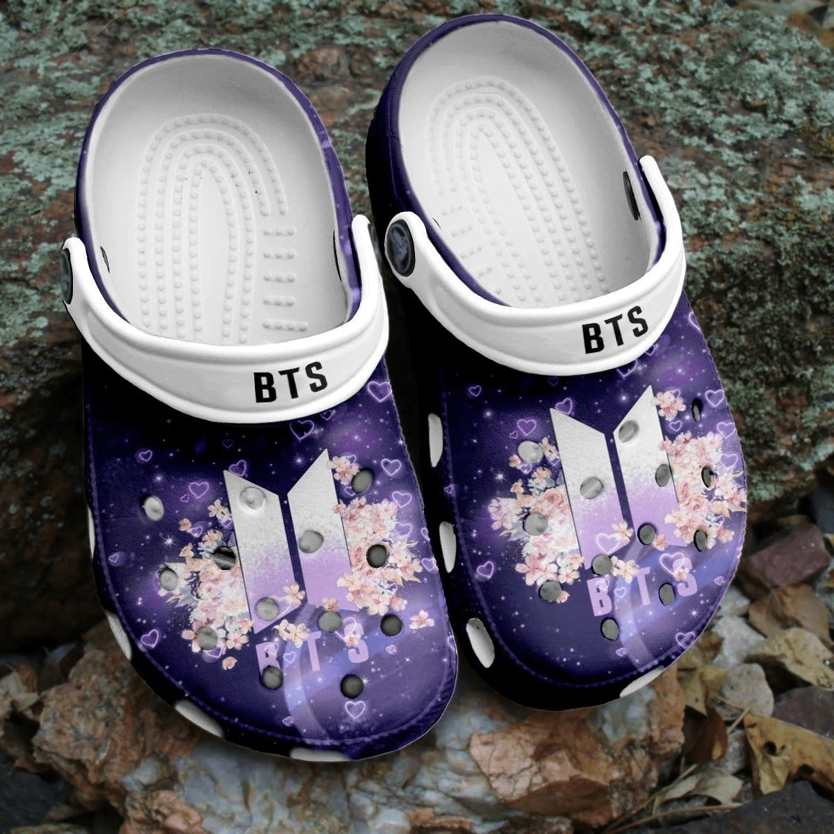 BTS Jungkook Pattern Crocs Shoes Comfortable Clogs Crocband For Men Women