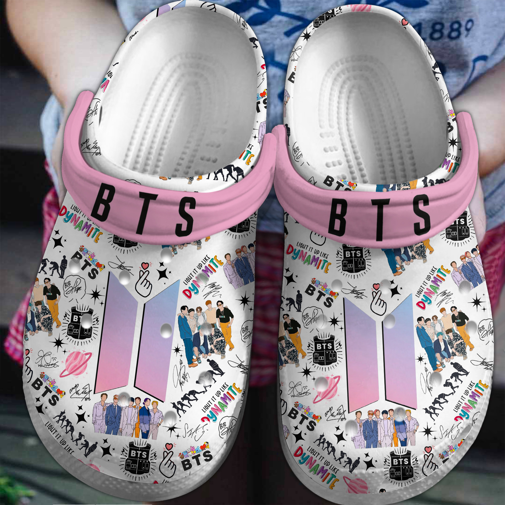 BTS Music Crocs Crocband Clogs Shoes Comfortable For Men Women and Kids