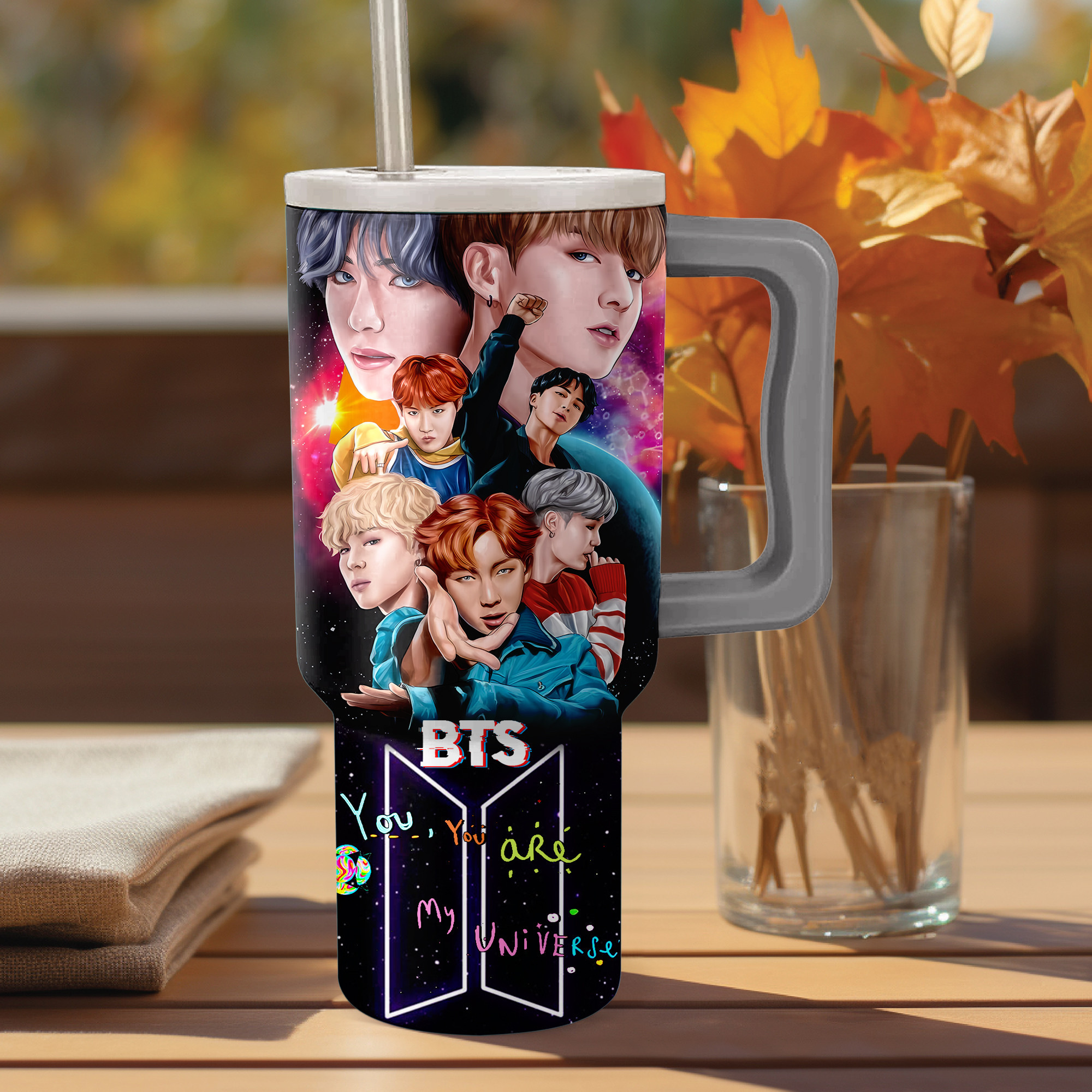 BTS Music Custom Stanley Cup 40 oz 30 oz Tumbler With HandleTVC2301153 - Image 2