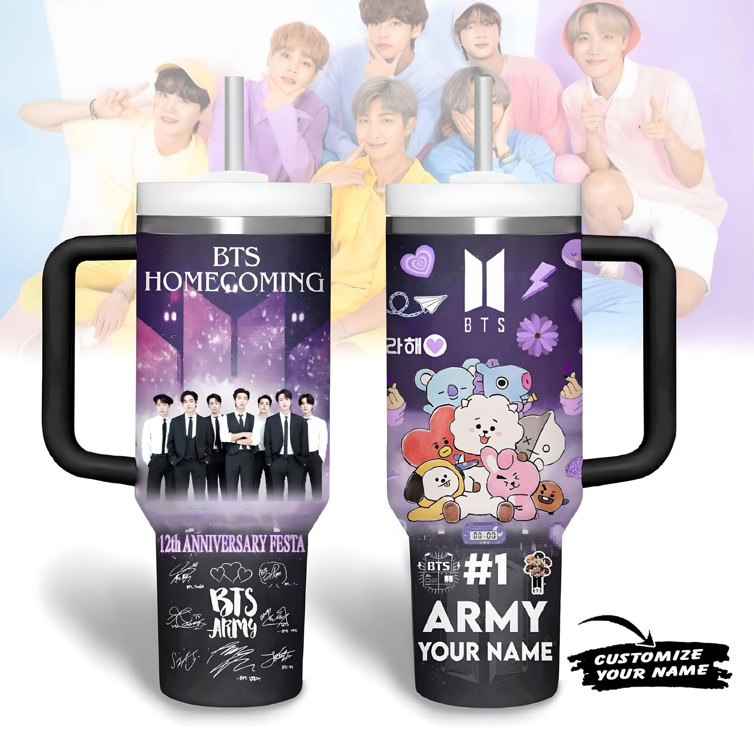 BTS Music Custom Stanley Cup 40 oz 30 oz Tumbler With HandleTVC2301177
