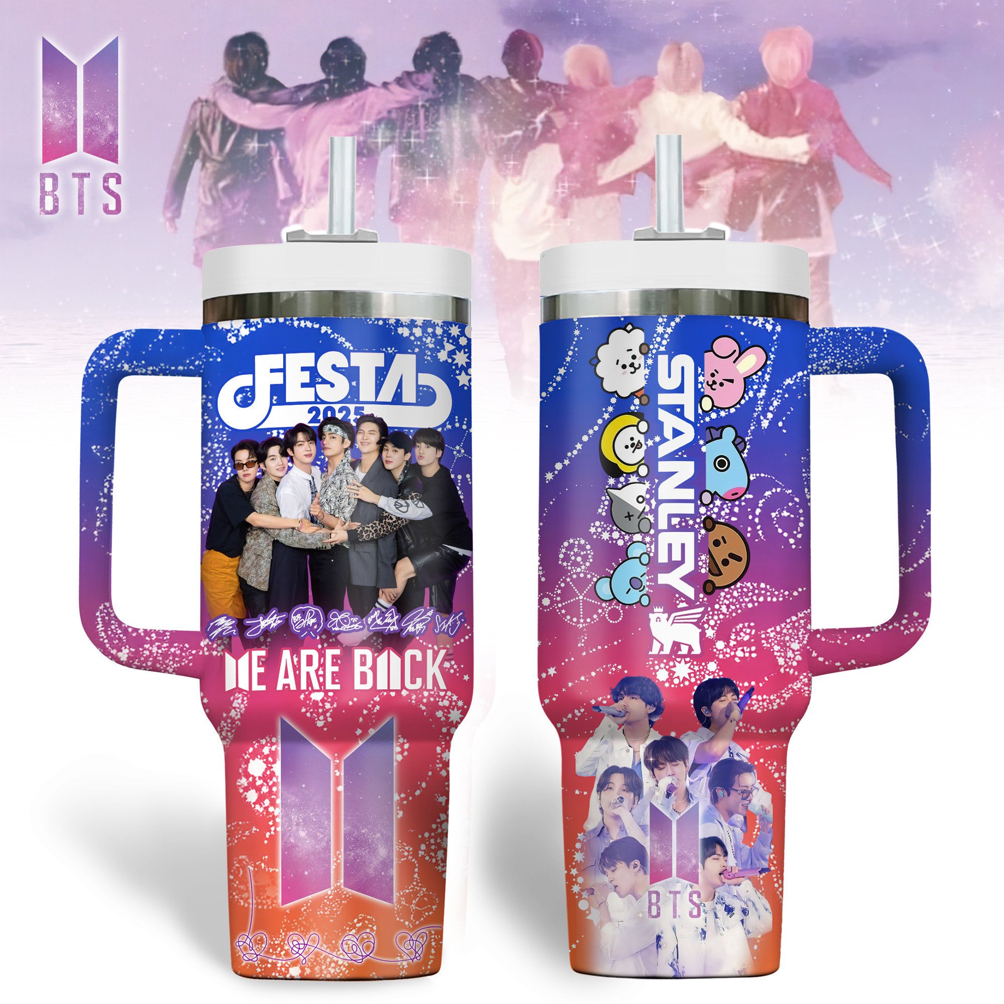 BTS Music Custom Stanley Cup 40 oz 30 oz Tumbler With HandleTVC2301182