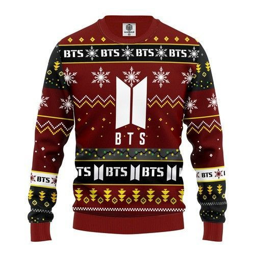 Bts Ugly Christmas Sweater Adult 3D Funny Matching for family