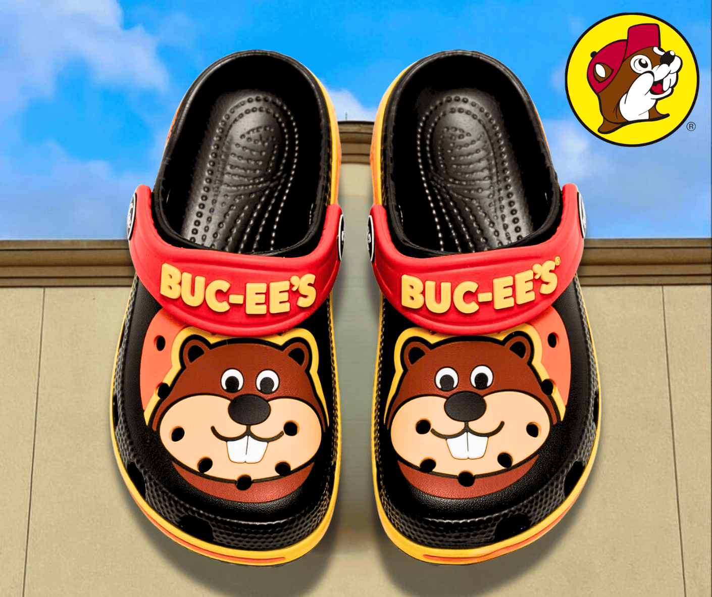 Buc-ee's Cartoon Crocs Crocband Clogs Shoes Comfortable For Men Women and Kids