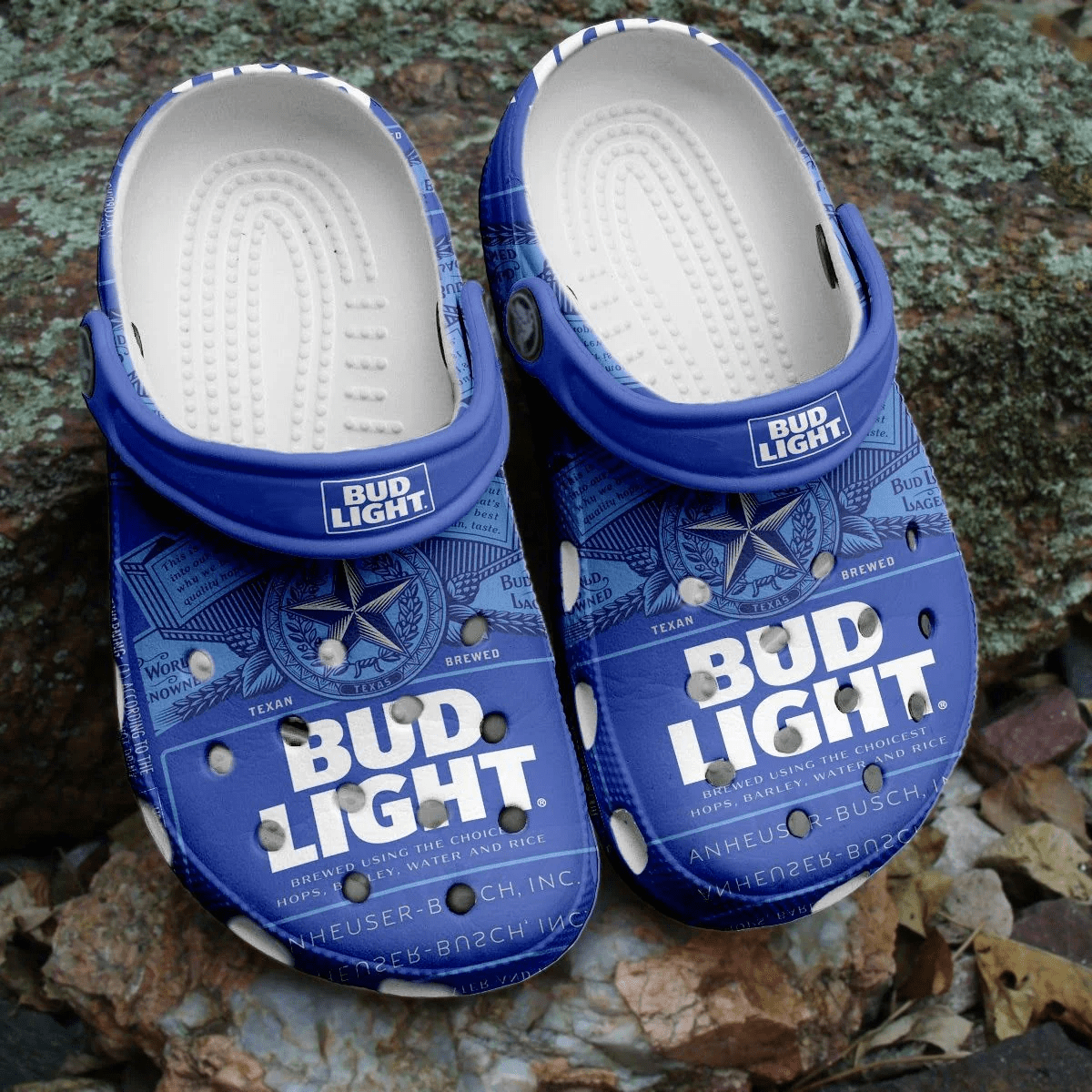 Bud Light Beer Crocs Crocband Clogs Shoes Comfortable For Men Women