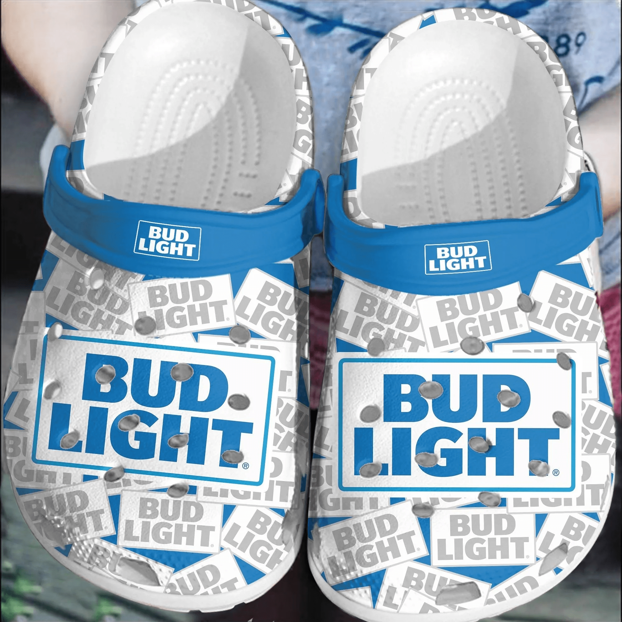 Bud Light Beer Crocs Shoes Comfortable Clogs Crocband For Men Women