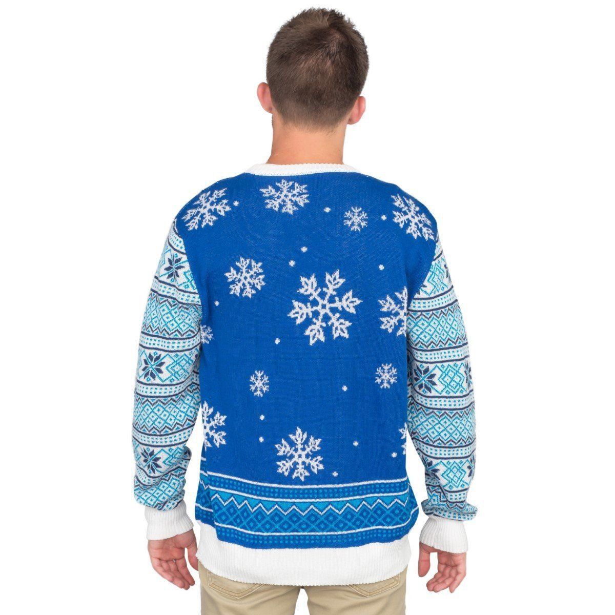 Bud Light Beer Logo Christmas Sweater Ugly Christmas Sweater Adult 3D Funny Matching for family - Image 3