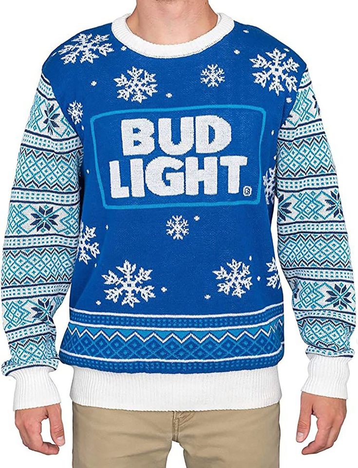 Bud Light Classic Ugly Christmas 3D Sweater