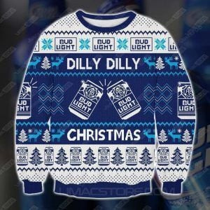 Bud Light Dilly Dilly Ugly Christmas Sweater Adult 3D Funny Matching for family
