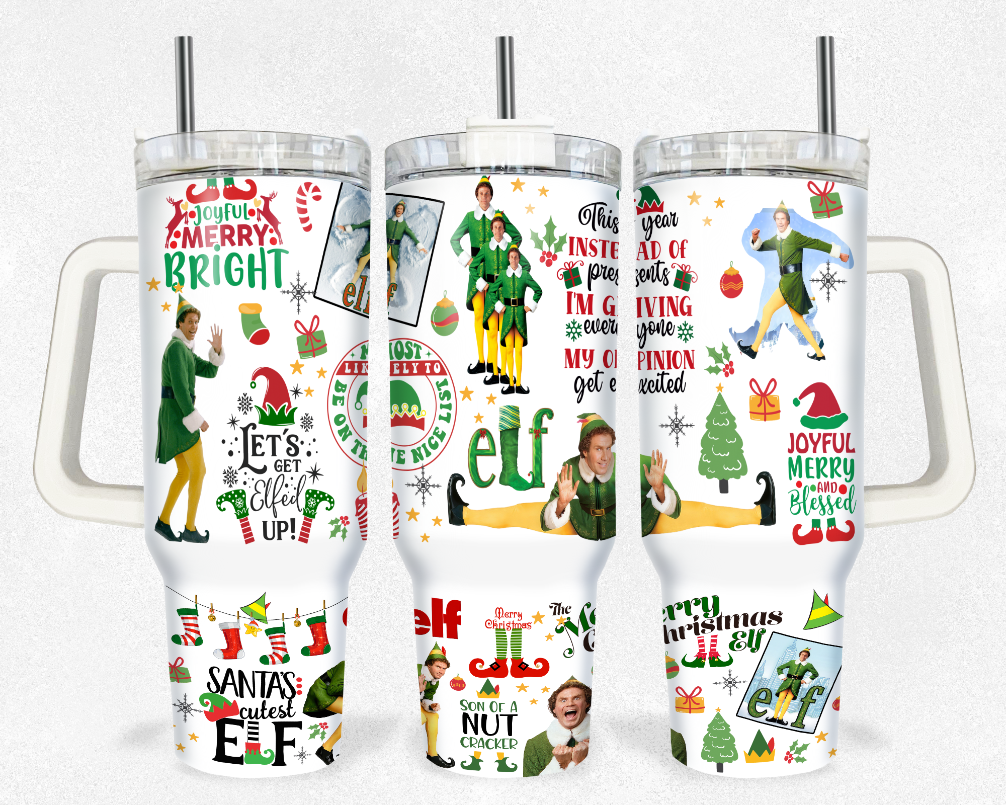 Buddy Elf Movies Custom Stanley Cup 40 oz 30 oz Tumbler With HandleTVC2301175