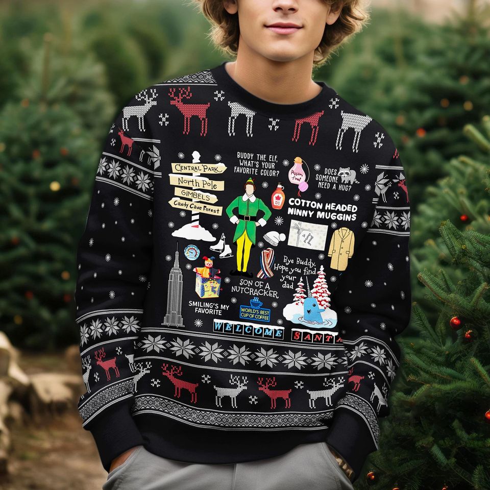 Buddy the Elf Ugly Christmas Sweater - Image 4