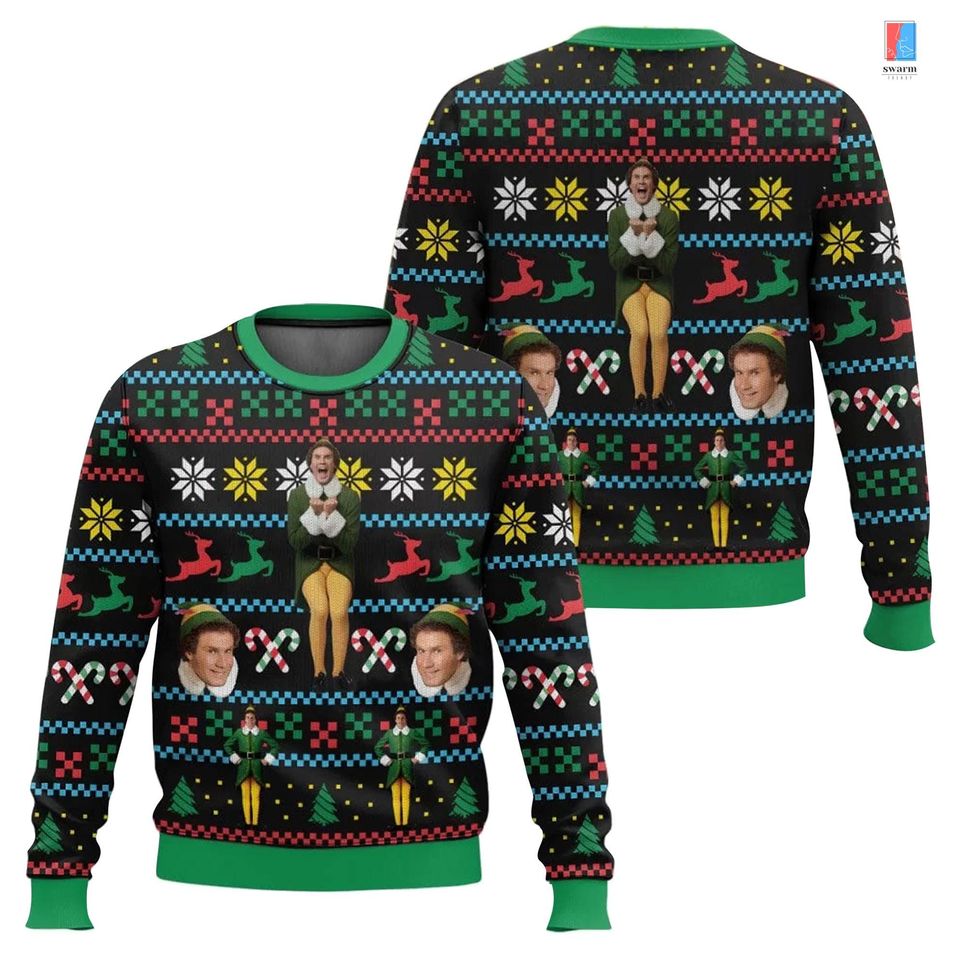 Buddy the Elf Ugly Christmas Sweater, Santa I Know Him Sweater