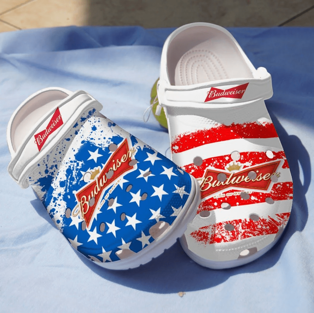 Budweiser Beer Crocs Shoes Comfortable Crocband Clogs For Men Women