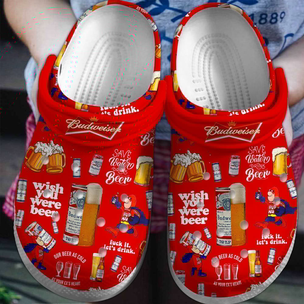 Budweiser Crocs Crocband Clogs Shoes Comfortable For Men Women and Kids