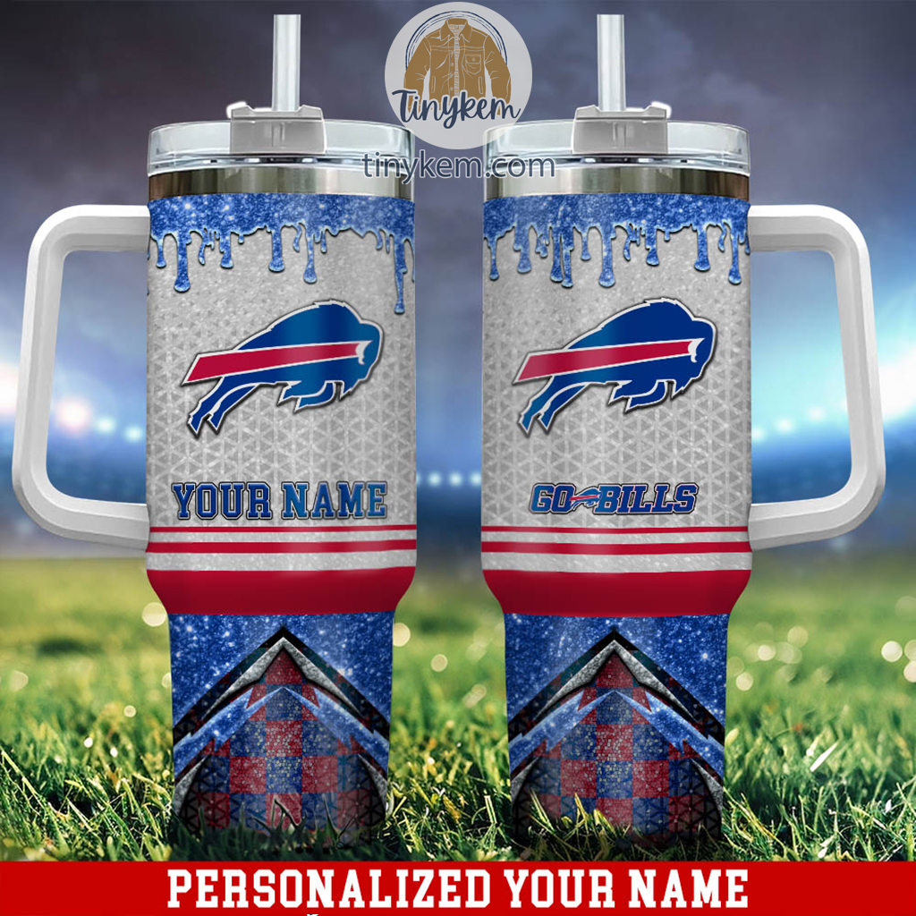 Buffalo Bills Glitter NFL Custom Stanley Cup 40 oz 30 oz Tumbler With HandleTVC2301221