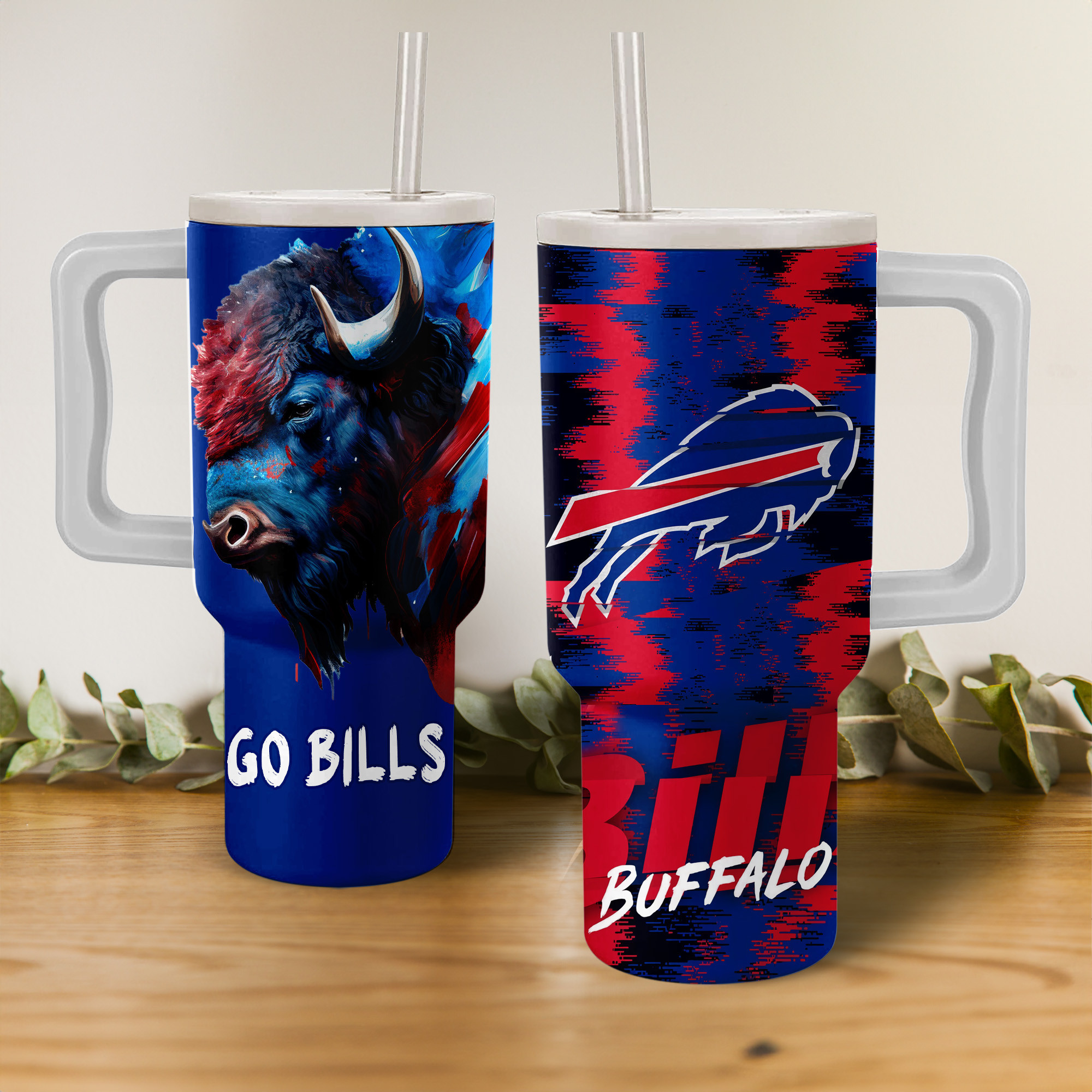 Buffalo Bills Mascot NFL Custom Stanley Cup 40 oz 30 oz Tumbler With HandleTVC2301153