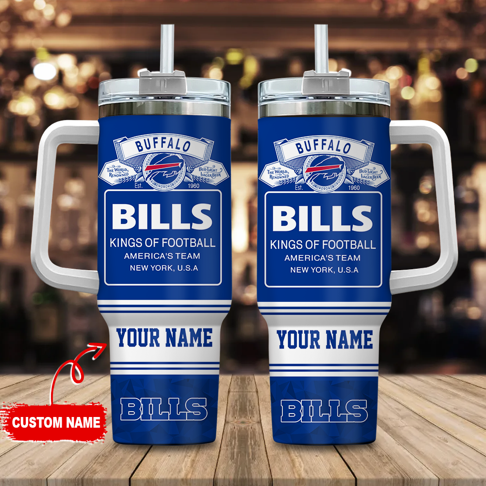 Buffalo Bills NFL Bud Light Custom Stanley Cup 40 oz 30 oz Tumbler With HandleTVC2301109