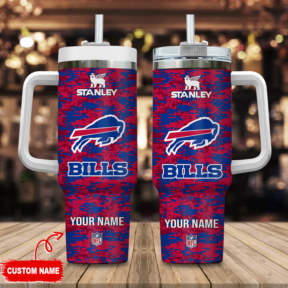 Buffalo Bills NFL Camouflage Custom Stanley Cup 40 oz 30 oz Tumbler With HandleTVC2301109