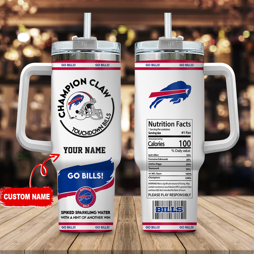 Buffalo Bills NFL Champion Claw Custom Stanley Cup 40 oz 30 oz Tumbler With HandleTVC230130
