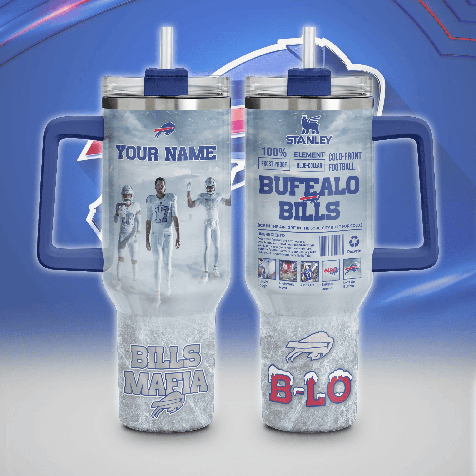 Buffalo Bills NFL Custom Stanley Cup 40 oz 30 oz Tumbler With HandleTVC230198
