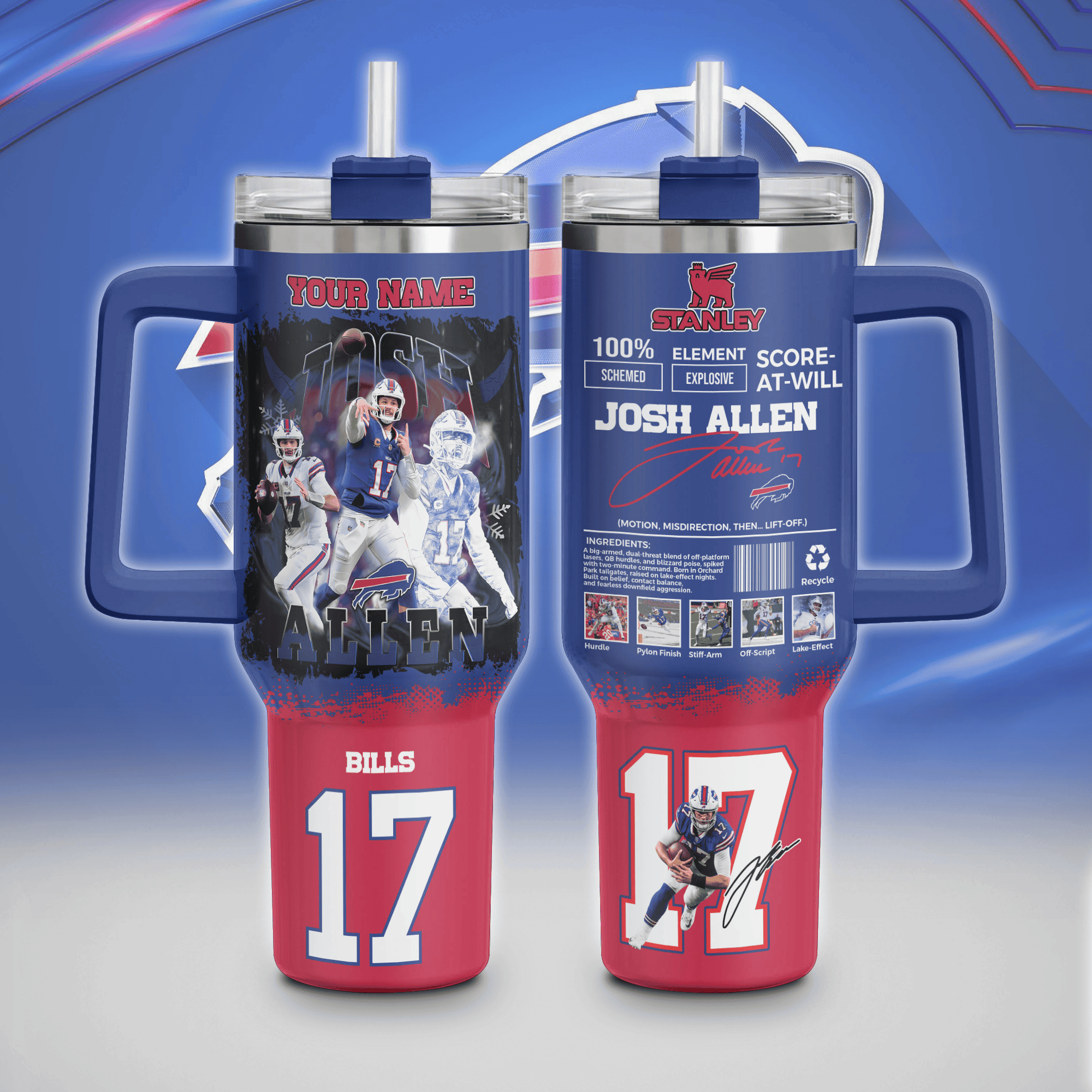 Buffalo Bills NFL Custom Stanley Cup 40 oz 30 oz Tumbler With HandleTVC230198