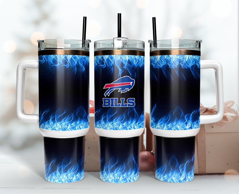 Buffalo Bills NFL Fire Effect Custom Stanley Cup 40 oz 30 oz Tumbler With HandleTVC2301140