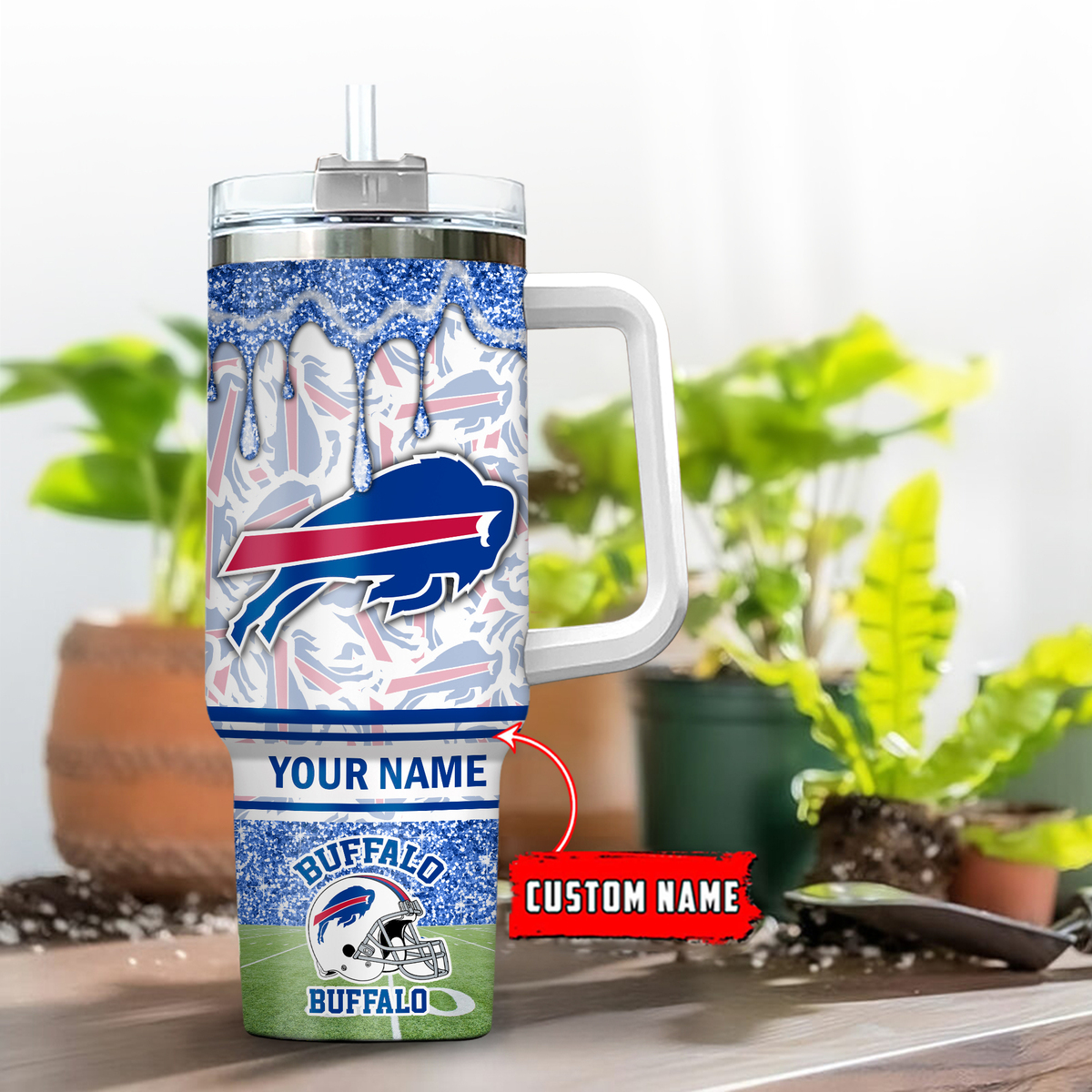 Buffalo Bills NFL Glitter Custom Stanley Cup 40 oz 30 oz Tumbler With HandleTVC230194