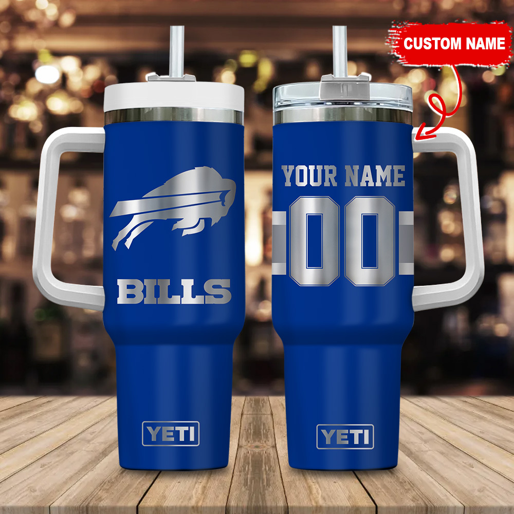 Buffalo Bills NFL Laser Engraved Effect Custom Stanley Cup 40 oz 30 oz Tumbler With HandleTVC2301120