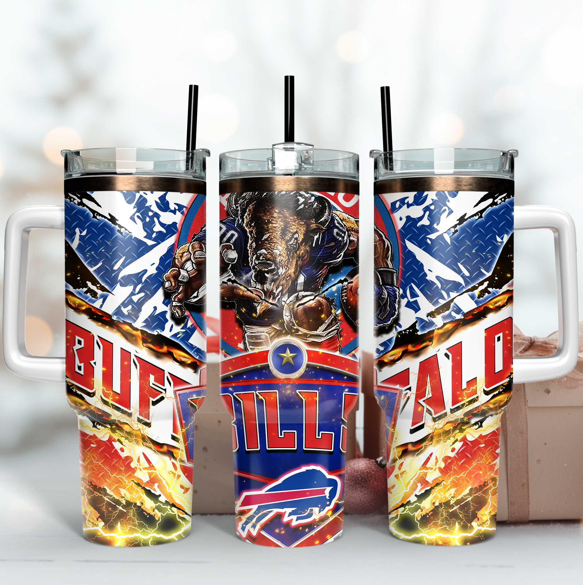 Buffalo Bills NFL Mascot Custom Stanley Cup 40 oz 30 oz Tumbler With HandleTVC2301166