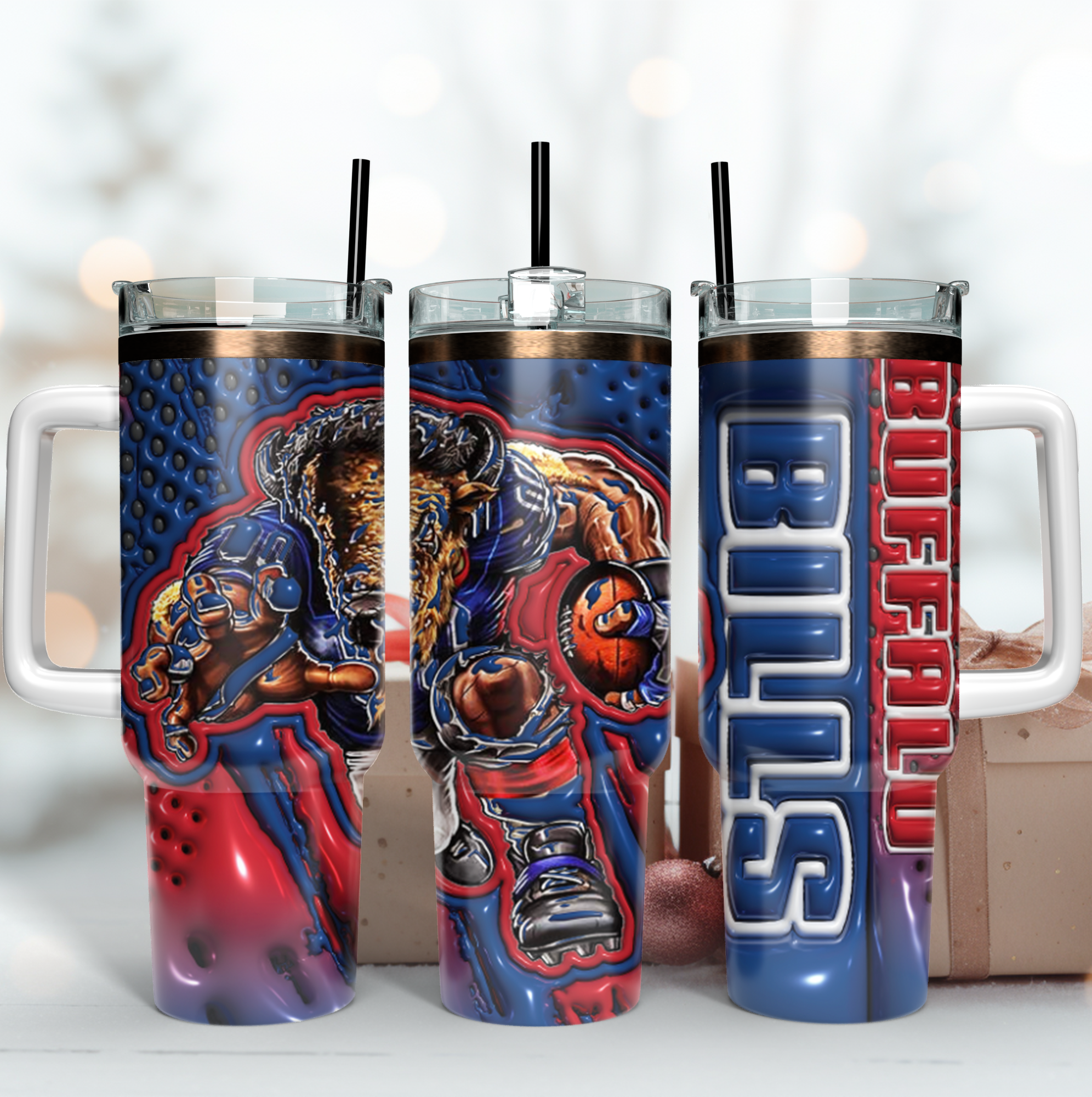 Buffalo Bills NFL Mascot Custom Stanley Cup 40 oz 30 oz Tumbler With HandleTVC2301186