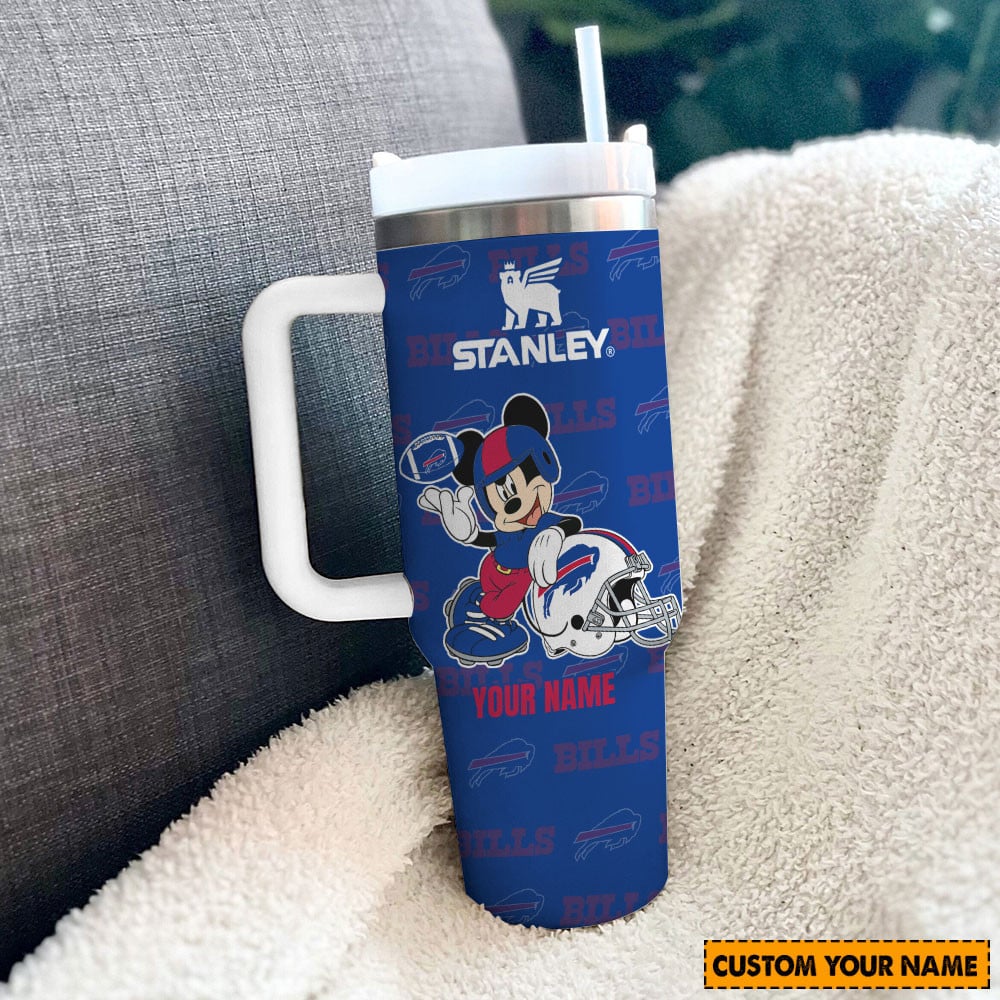 Buffalo Bills NFL Mickey Mouse Custom Stanley Cup 40 oz 30 oz Tumbler With HandleTVC230137 - Image 2
