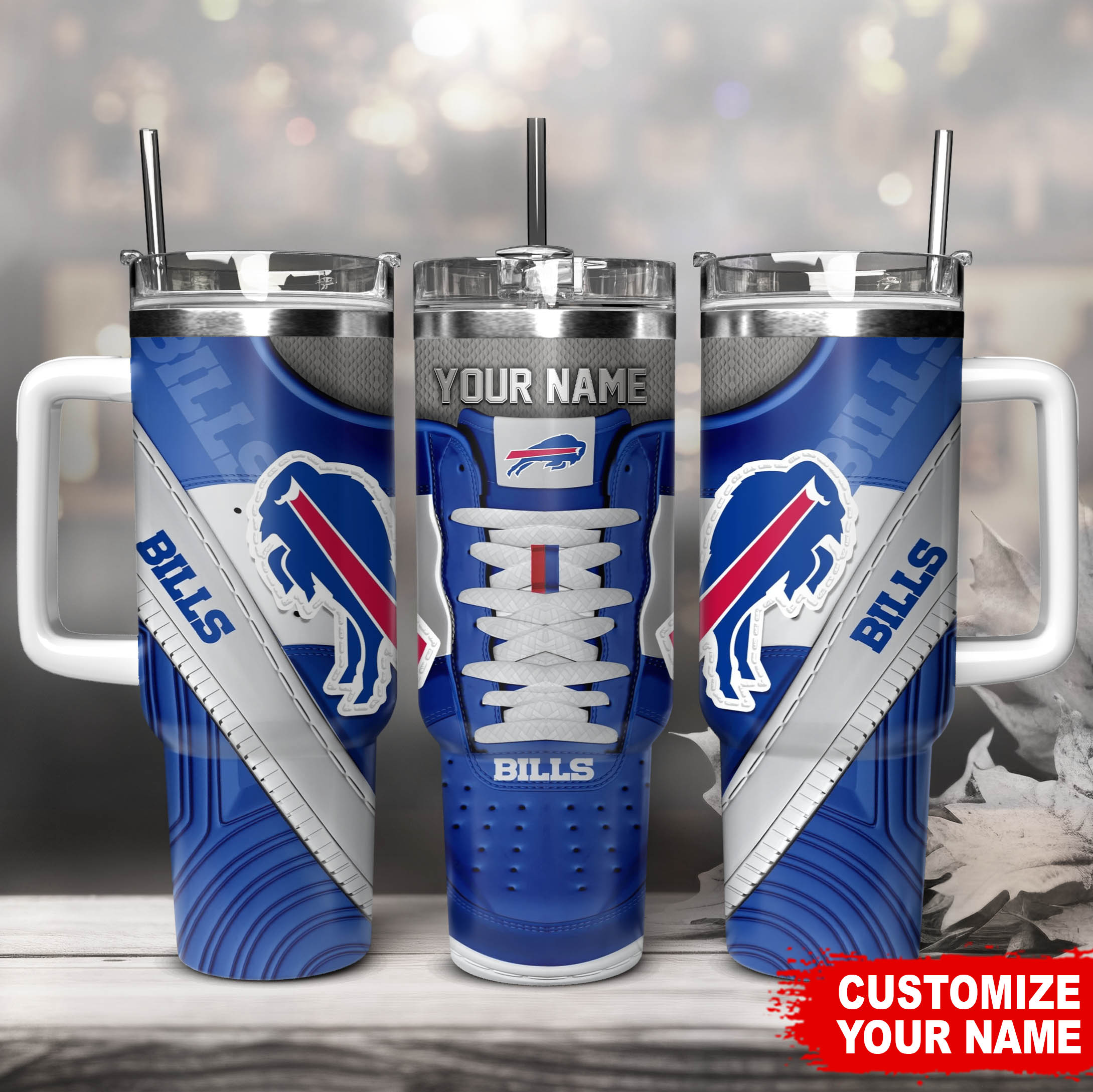 Buffalo Bills NFL Sneaker Custom Stanley Cup 40 oz 30 oz Tumbler With HandleTVC230128