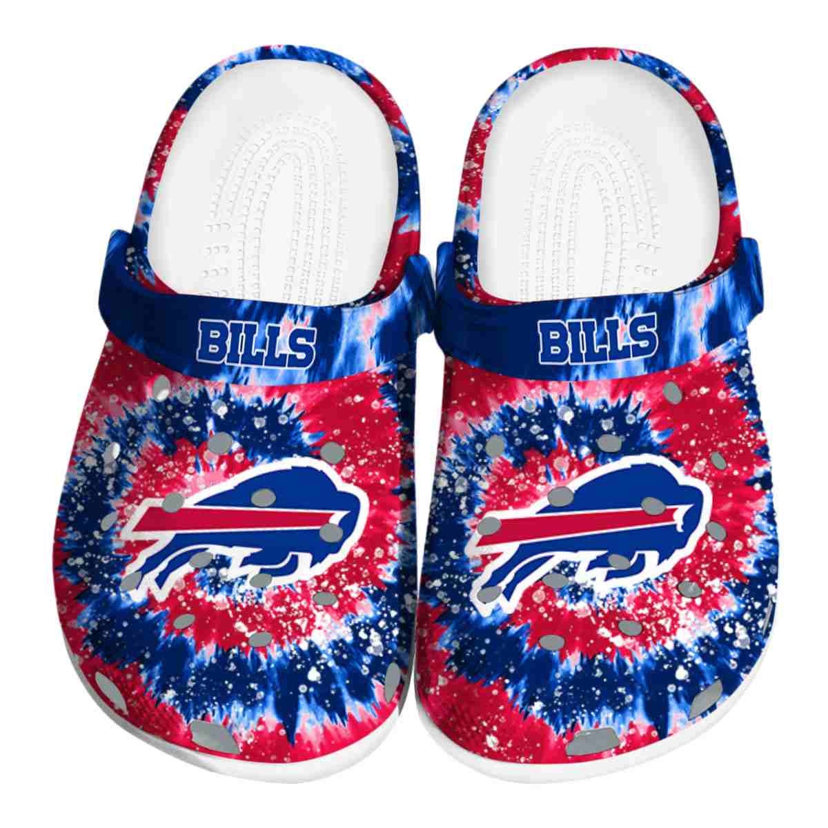 Buffalo Bills NFL Sport Crocs Crocband Clogs Shoes Comfortable For Men Women and Kids