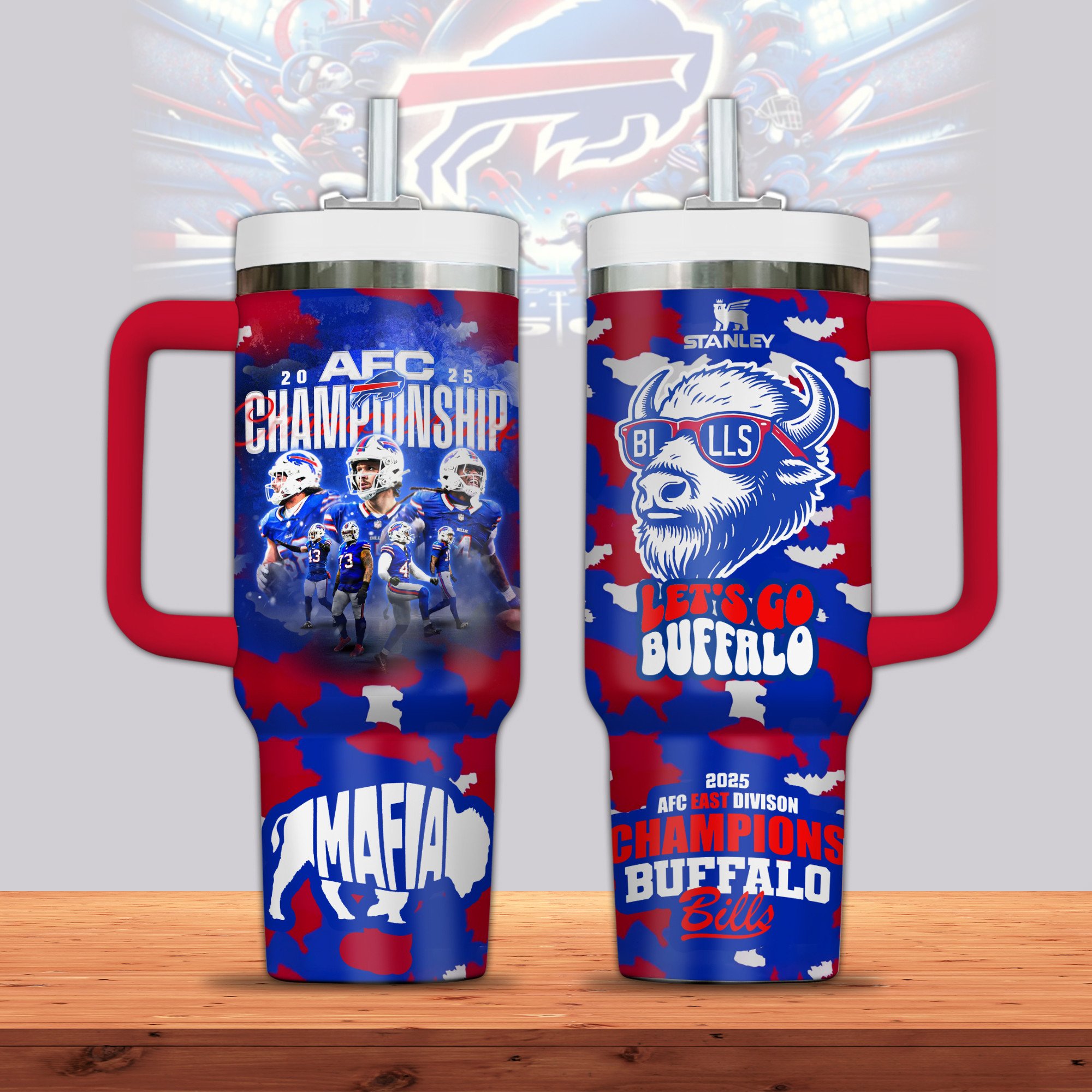 Buffalo Bills NFL Sports Custom Stanley Cup 40 oz 30 oz Tumbler With HandleTVC2301316