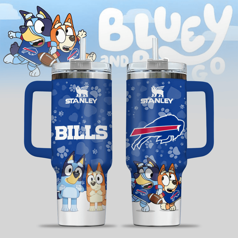 Buffalo Bills NFL x Bluey Custom Stanley Cup 40 oz 30 oz Tumbler With HandleTVC2301123