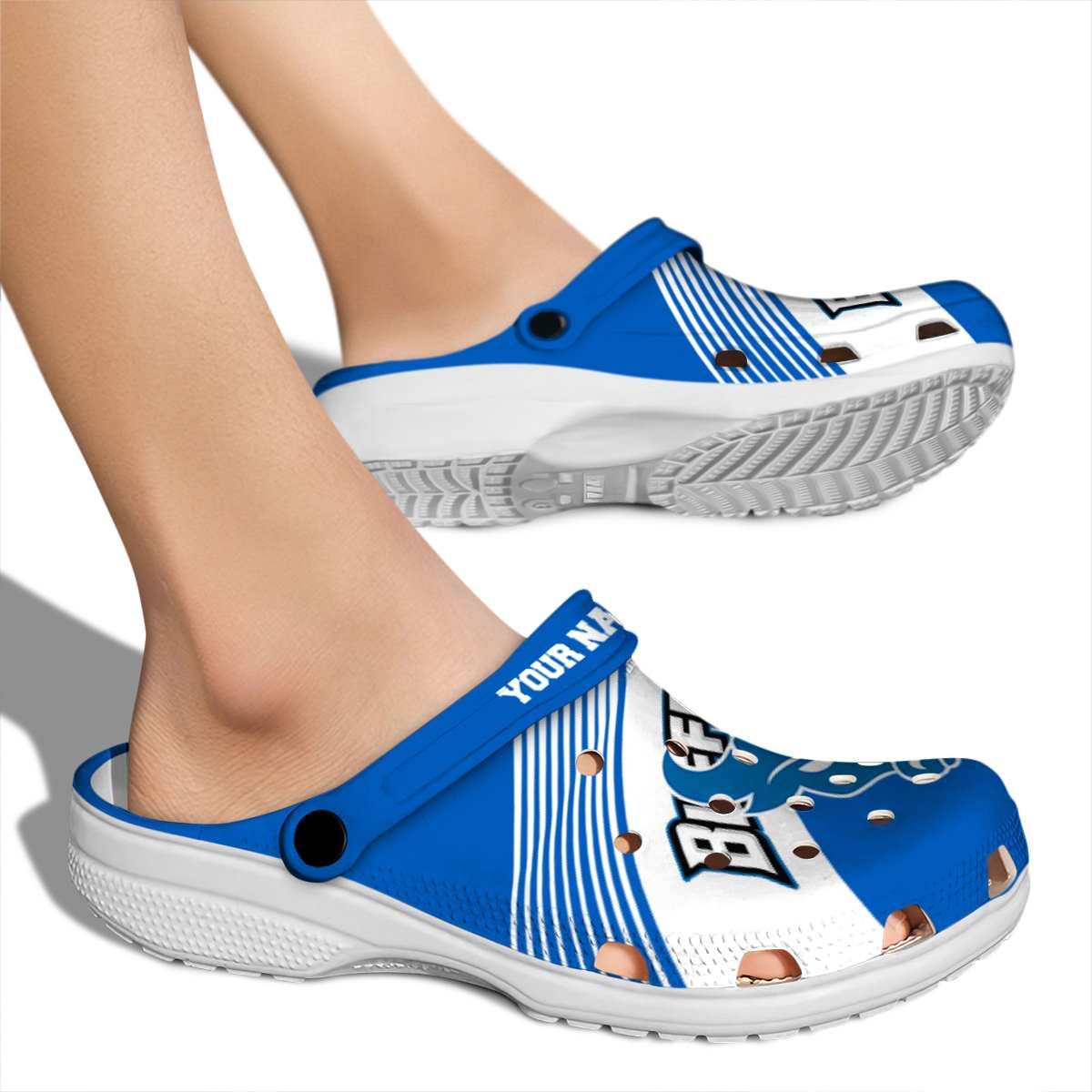 Buffalo Bulls NCAA Sport Crocs Crocband Clogs Shoes Comfortable For Men Women and Kids - Image 2