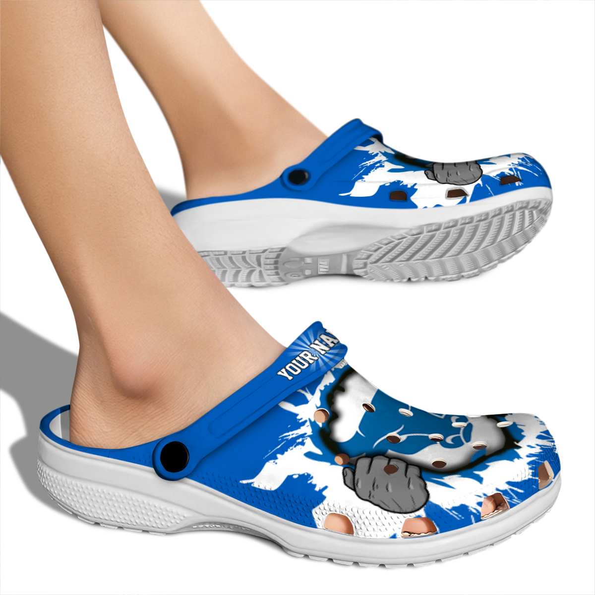 Buffalo Bulls NCAA Sport Crocs Crocband Clogs Shoes Comfortable For Men Women and Kids