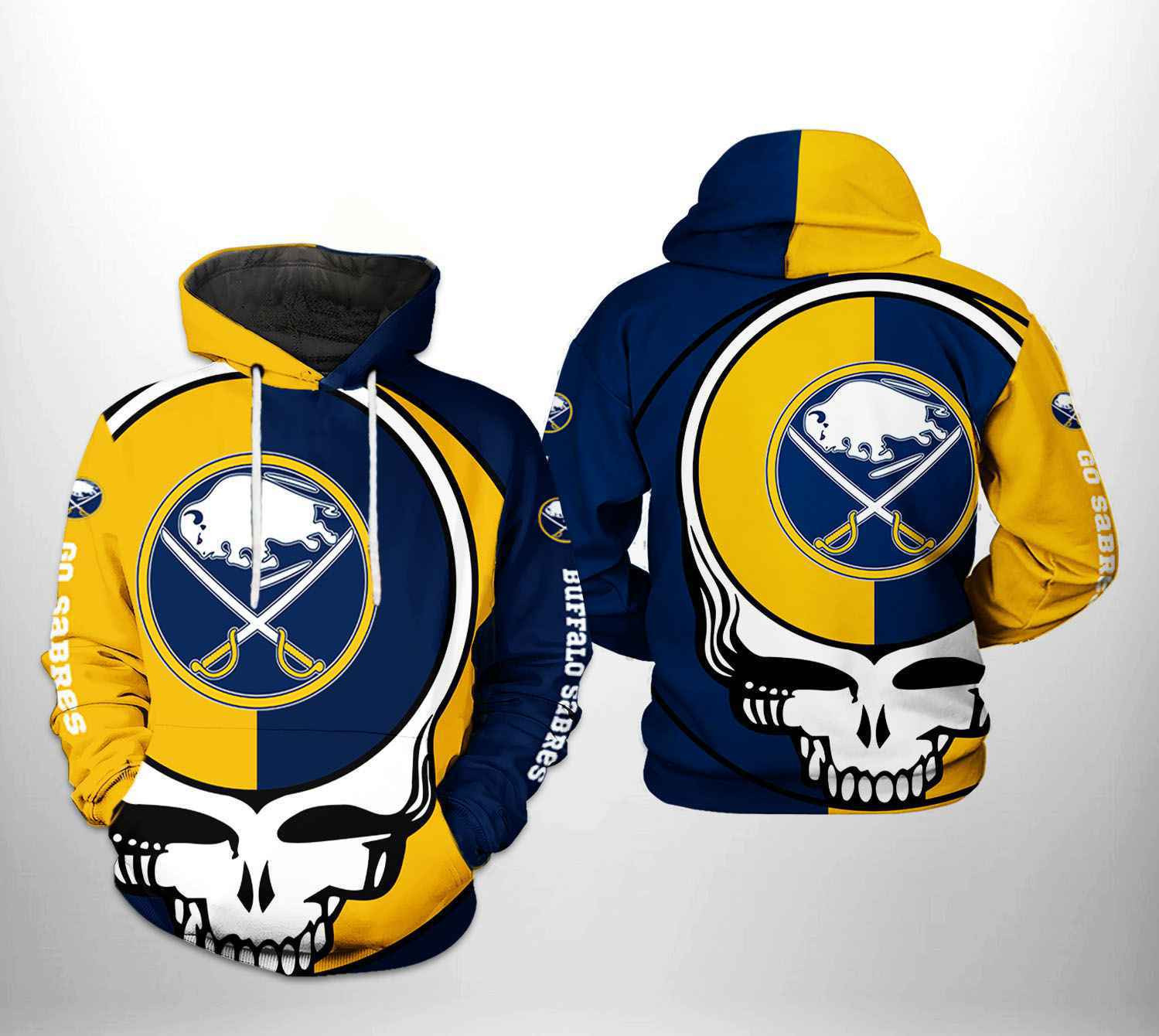 Buffalo Sabres NHL Grateful Dead 3D All Over Print Hoodie, Zip Hoodie