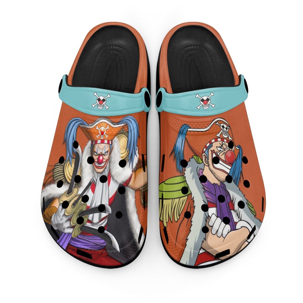 Buggy One Piece Anime Crocs Crocband Clogs Shoes Comfortable For Men Women and Kids