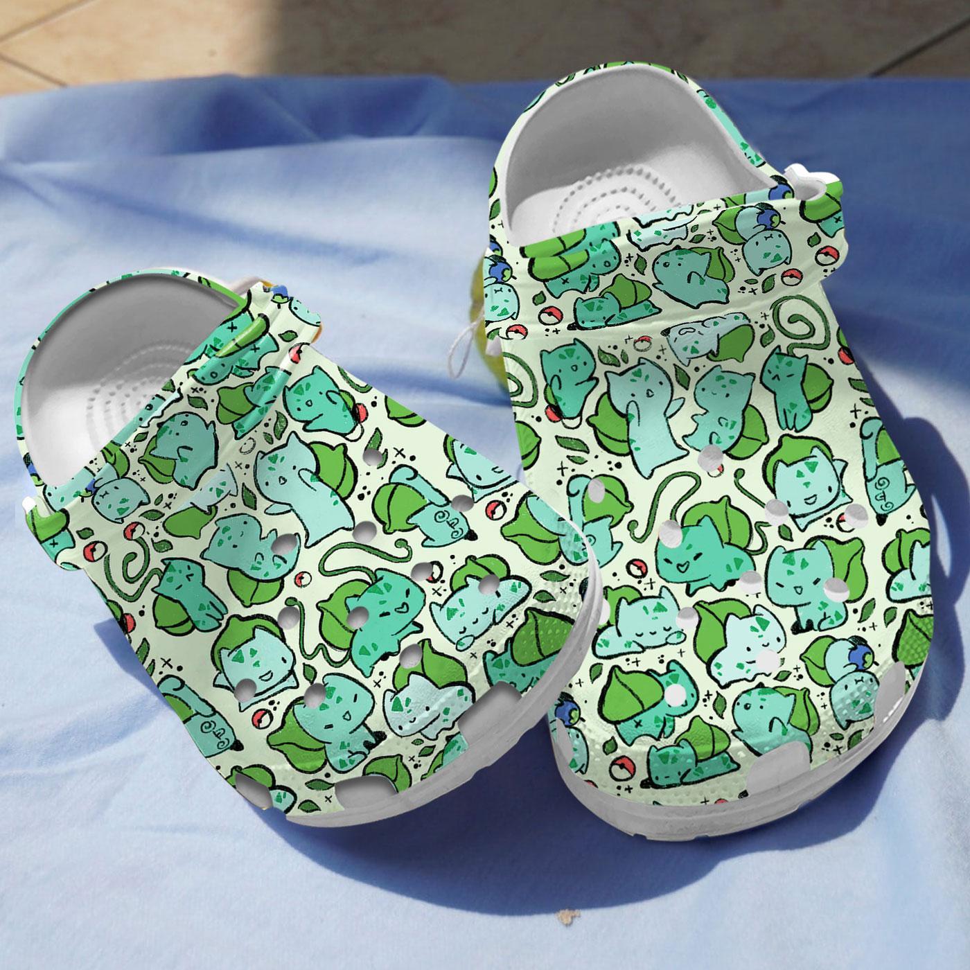 Bulbasaur Pokémon Comfy Crocs Clogs