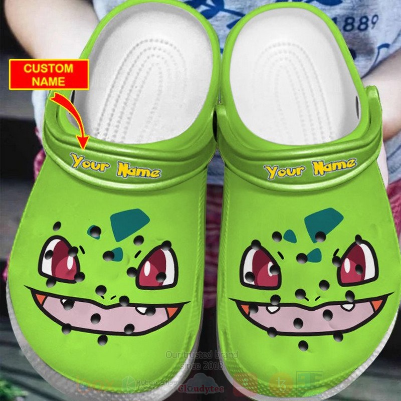 Bulbasaur Pokemon Anime Crocs Crocband Clogs Shoes Comfortable For Men Women and Kids