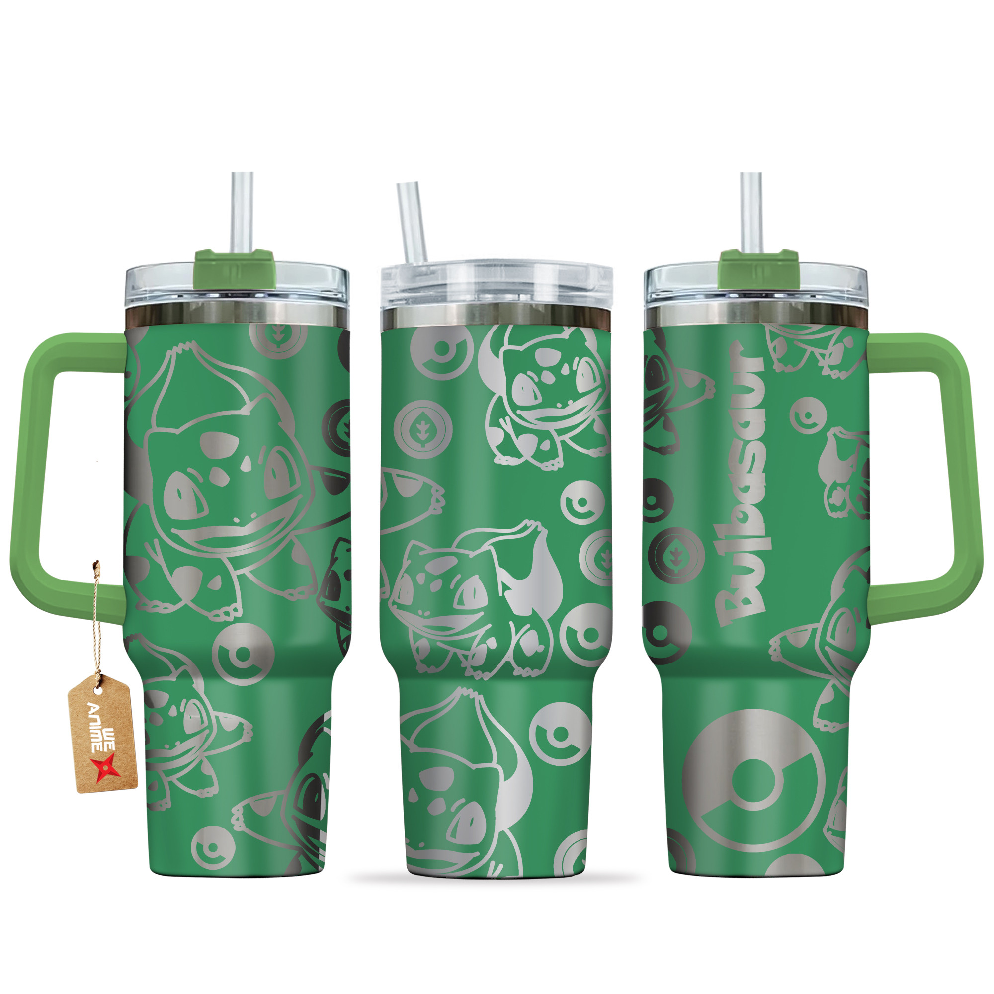 Bulbasaur Pokemon Anime Custom Stanley Cup 40 oz 30 oz Tumbler With HandleTVC2301142