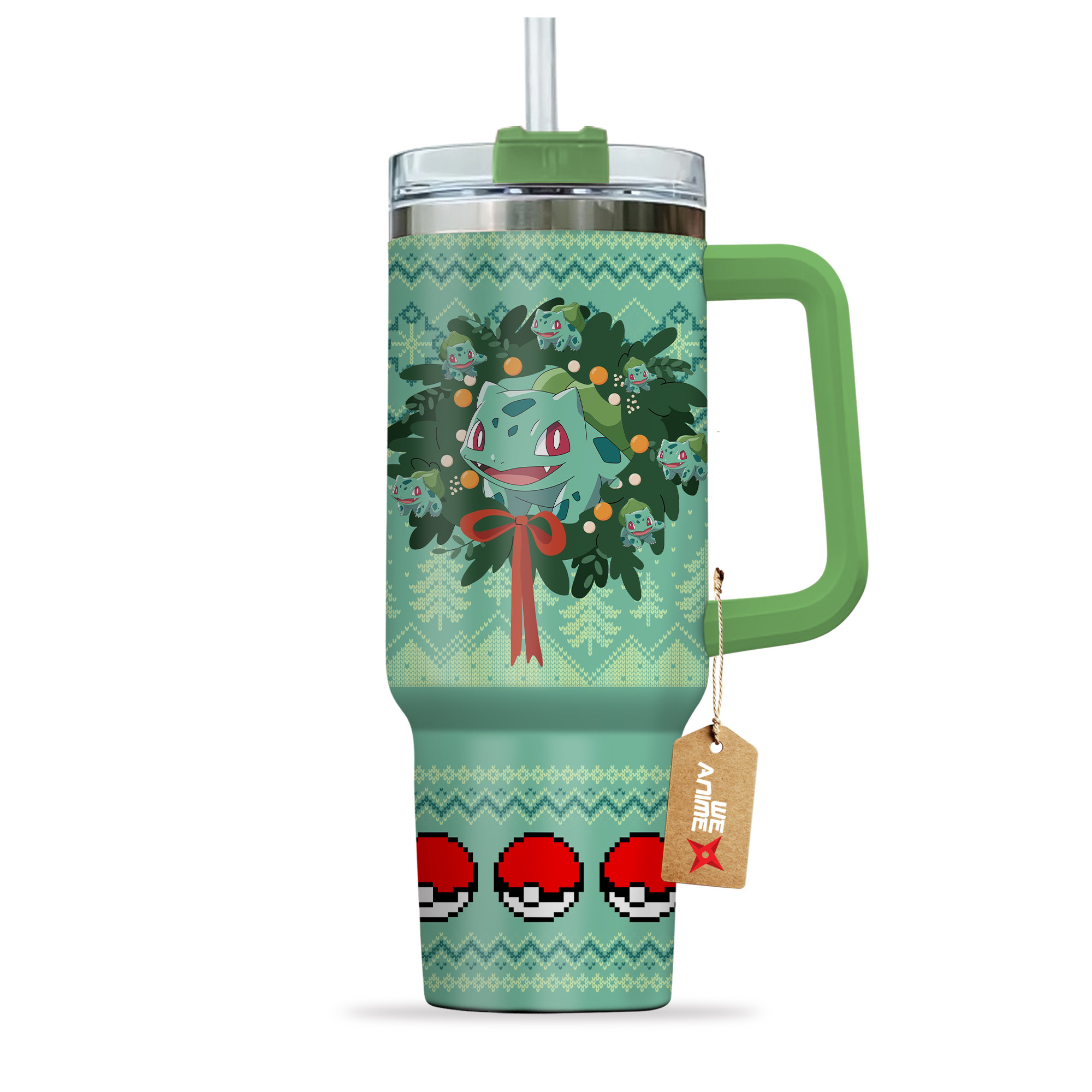 Bulbasaur Pokemon Anime Custom Stanley Cup 40 oz 30 oz Tumbler With HandleTVC2301155 - Image 3