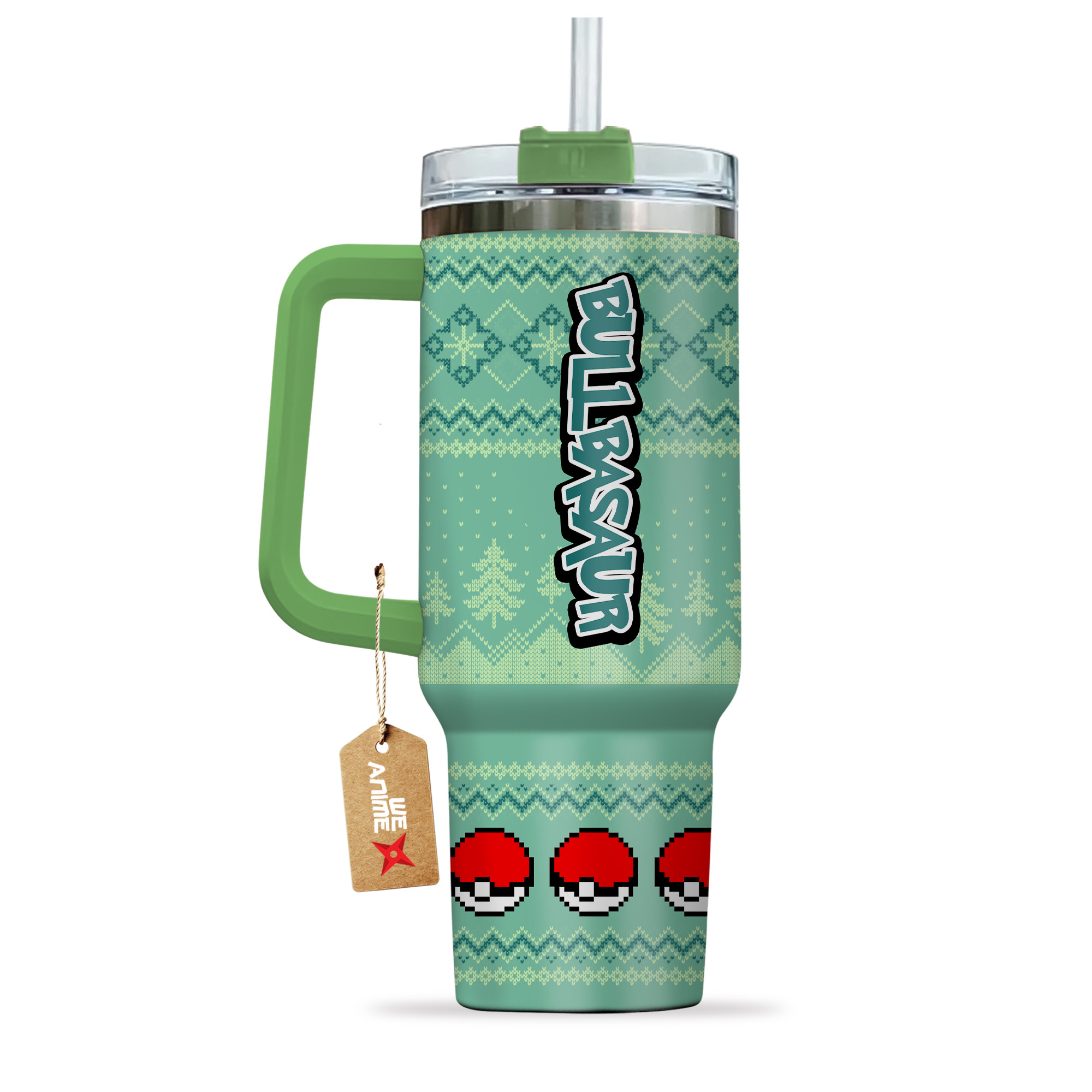 Bulbasaur Pokemon Anime Custom Stanley Cup 40 oz 30 oz Tumbler With HandleTVC2301155 - Image 4